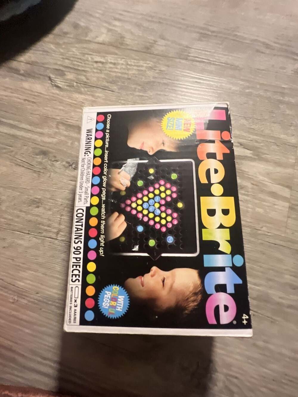 Lite-Brite Mini Size with 90 Pieces Colorful Pegs